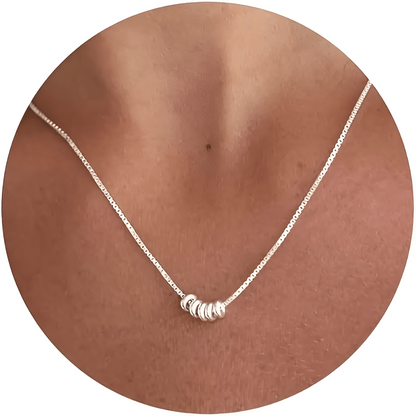 Stylish Charm Necklace - Seraphina-Silver-Nora Luxe