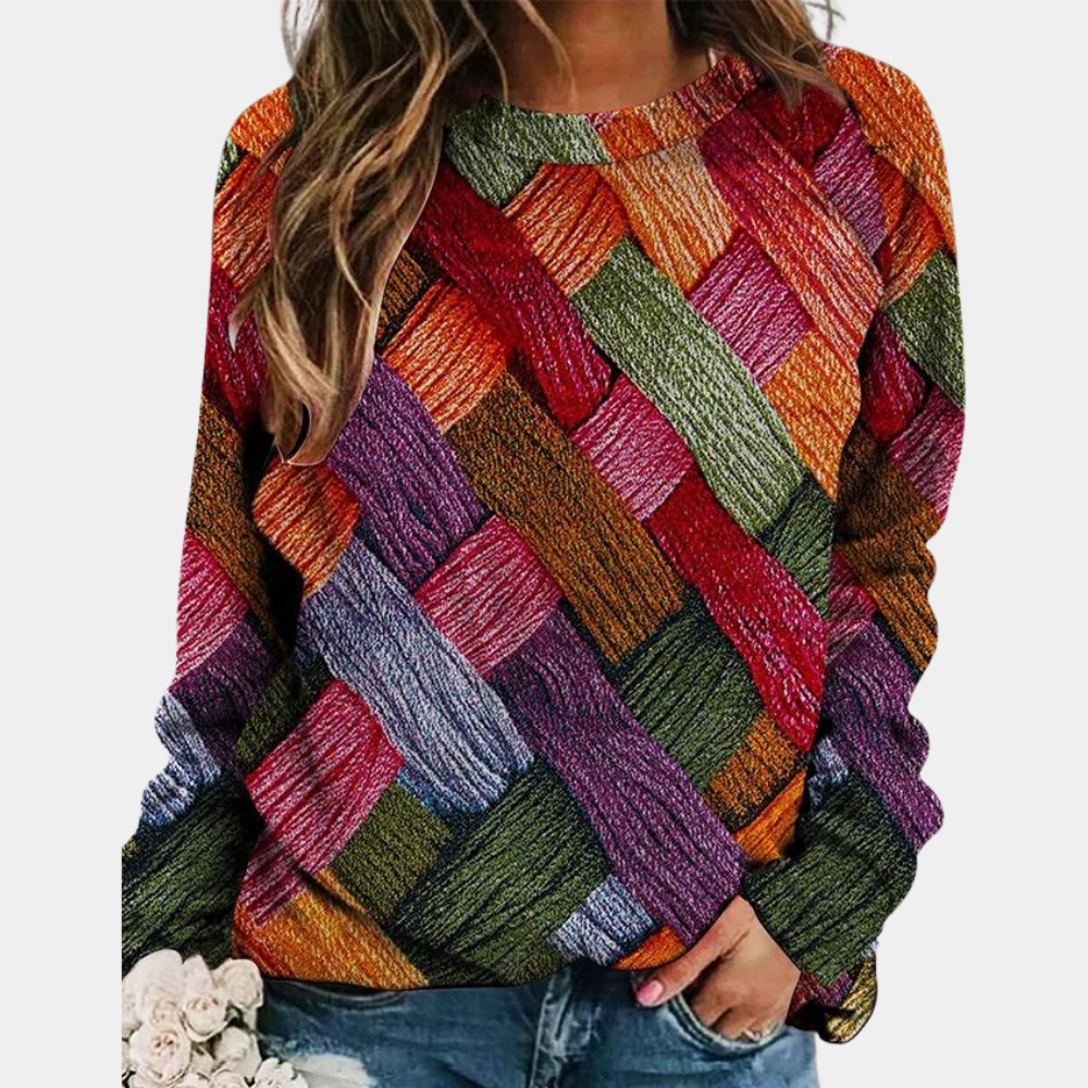 Stylish Colored Ladies Sweater - Camilla-Orange-XS-Nora Luxe