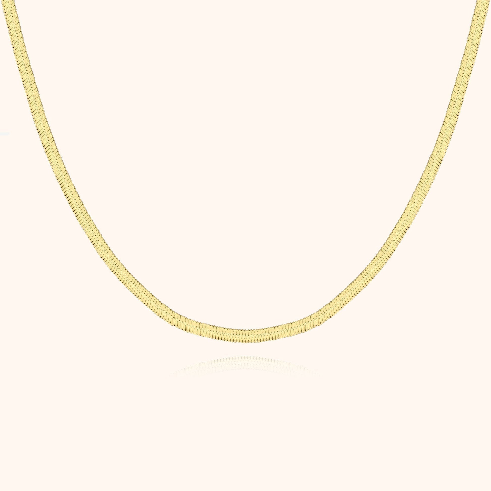 Stylish Flat Chain - Helena-Gold-Nora Luxe