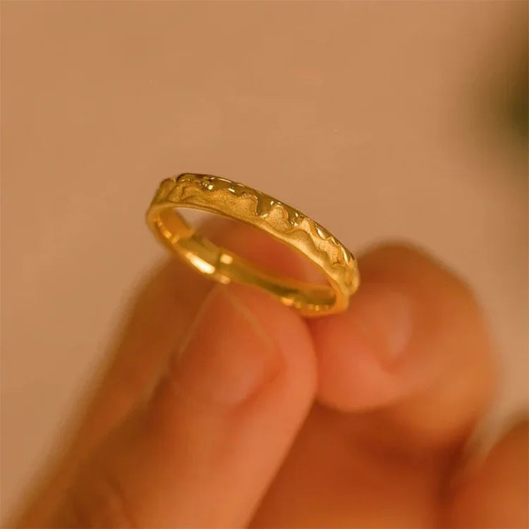 Stylish Golden Honey Ring - Sienna-5-Nora Luxe