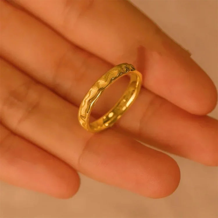 Stylish Golden Honey Ring - Sienna-5-Nora Luxe