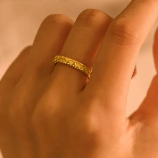 Stylish Golden Honey Ring - Sienna-5-Nora Luxe