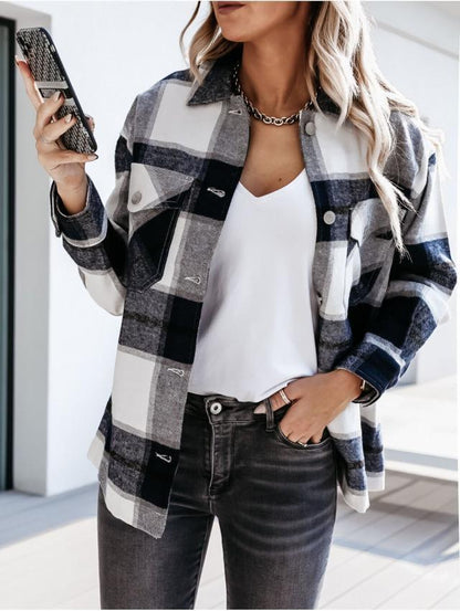 Stylish Ladies' Autumn Cardigan - Sophie-Black Accent-S-Nora Luxe