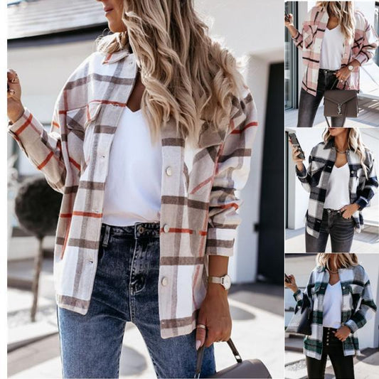 Stylish Ladies' Autumn Cardigan - Sophie-Pink Accent-S-Nora Luxe