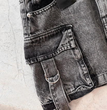 Stylish Ladies' Denim Skirt - Celeste-Black-S-Nora Luxe