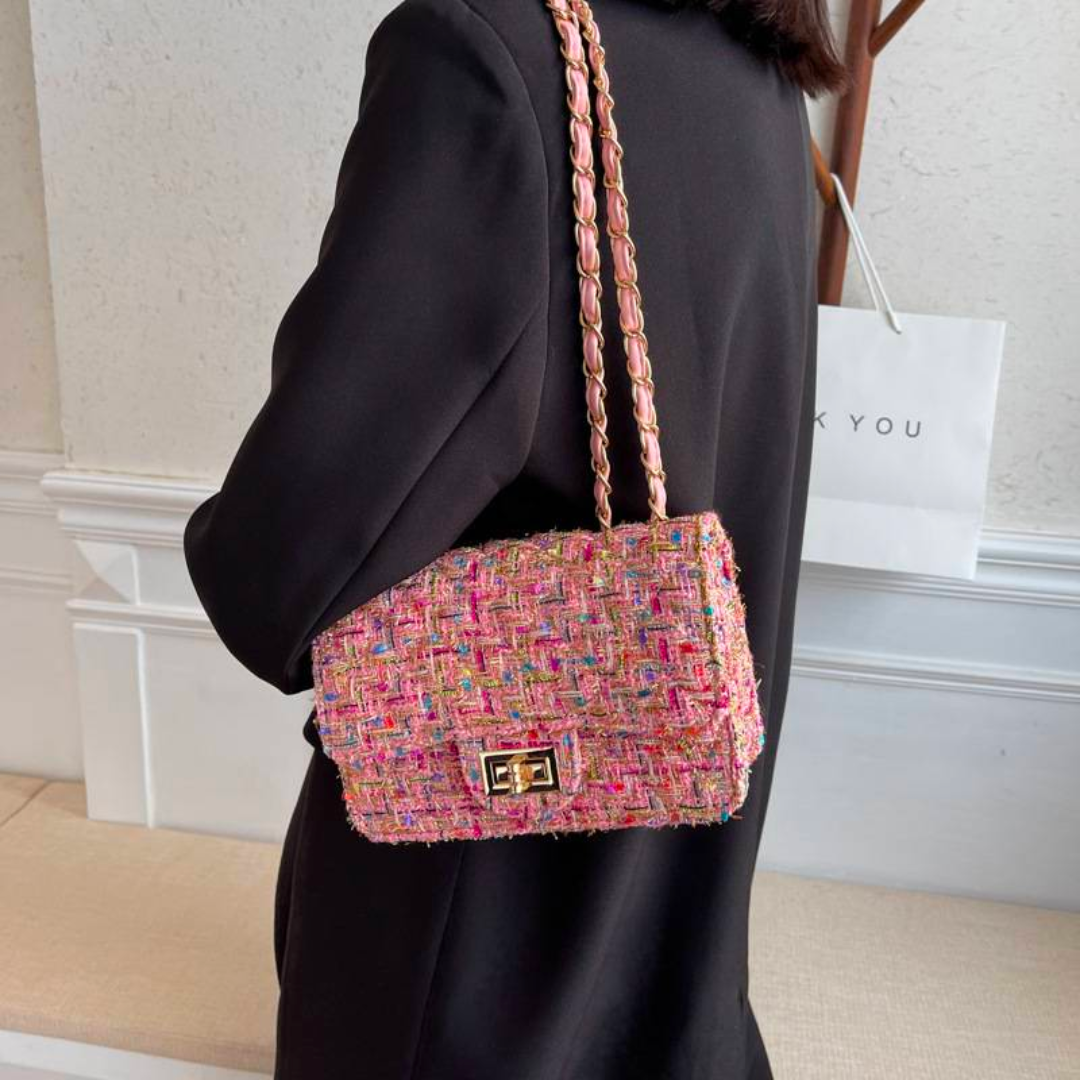 Stylish Ladies Shoulder Bag - Livia-Pink-Nora Luxe