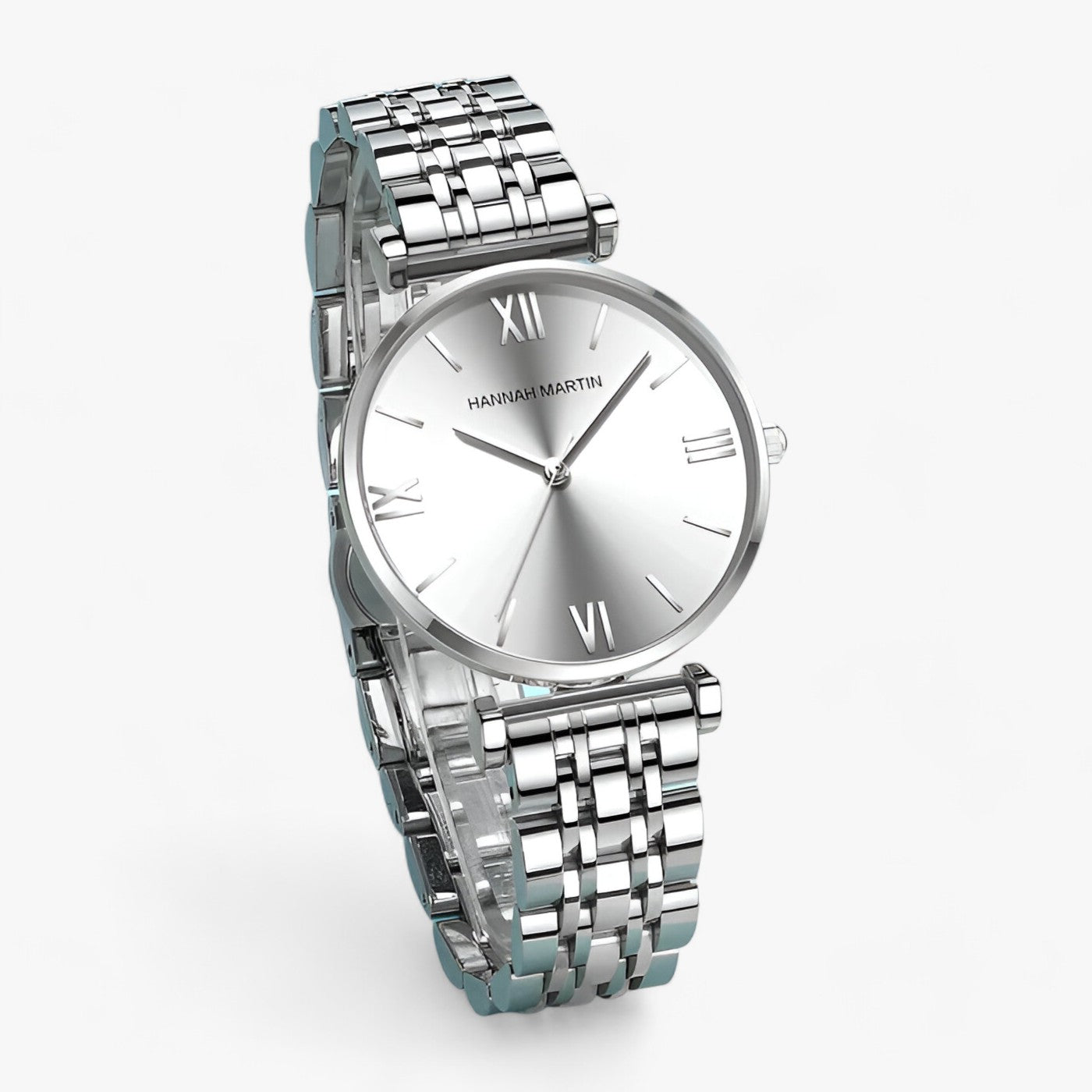 Stylish Ladies Titanium Watch - Adeline-Rose Gold Silver-Nora Luxe