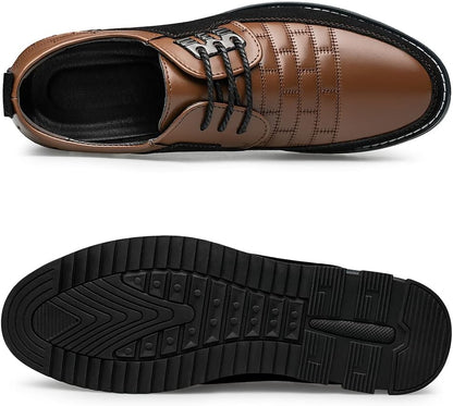 Stylish Leather Men's Shoes - James-Black-7.0-Nora Luxe