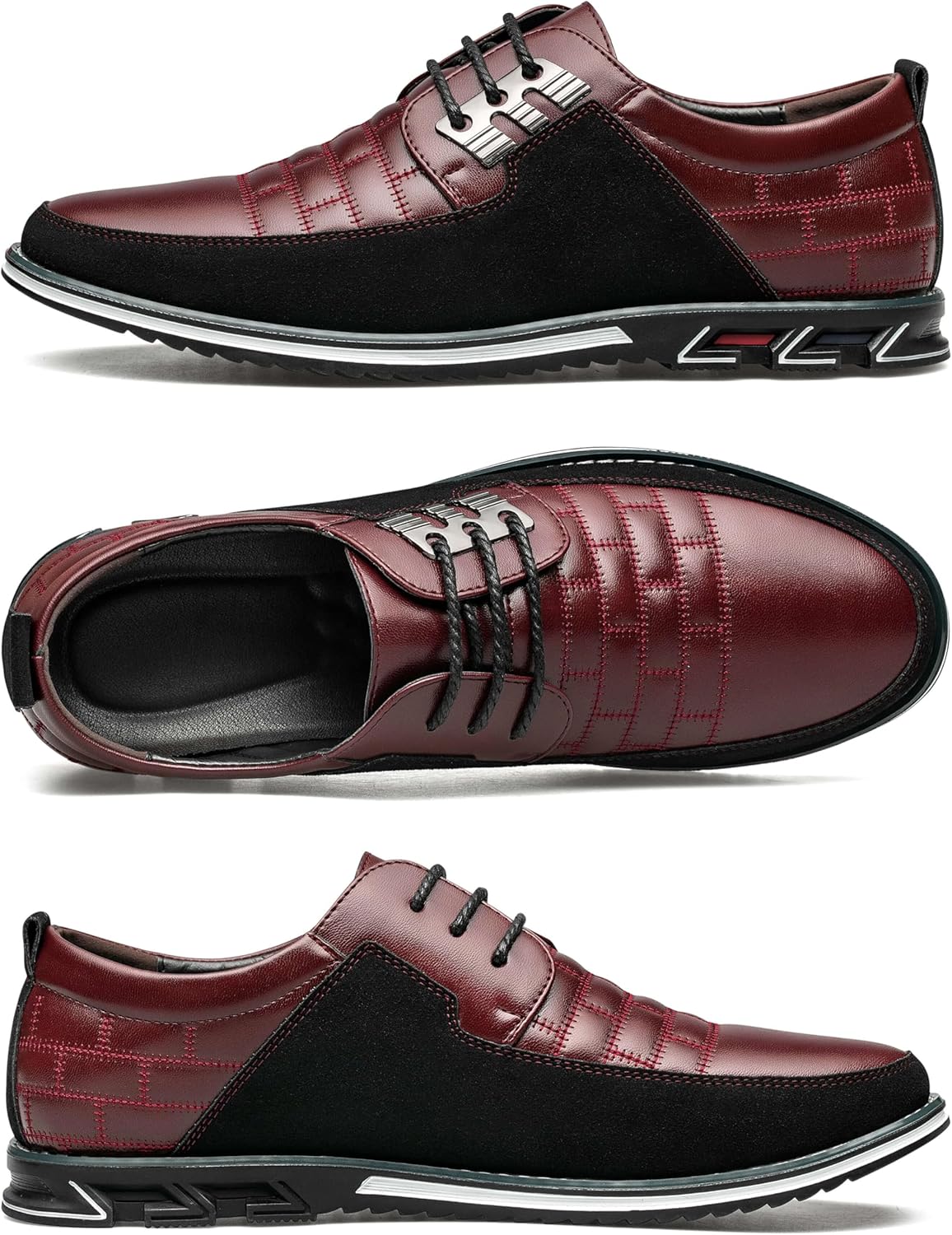 Stylish Leather Men's Shoes - James-Black-7.0-Nora Luxe
