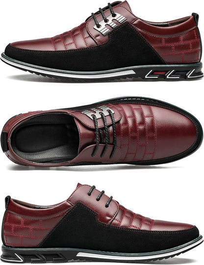Stylish Leather Men's Shoes - James-Black-7.0-Nora Luxe