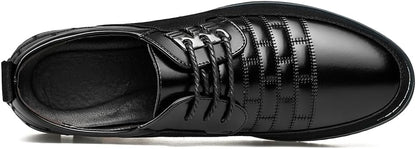 Stylish Leather Men's Shoes - James-Black-7.0-Nora Luxe