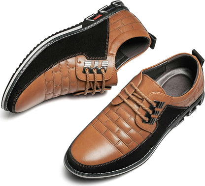 Stylish Leather Men's Shoes - James-Black-7.0-Nora Luxe