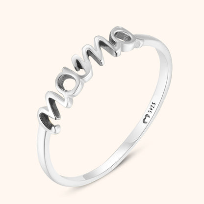 Stylish Mama Ring - Emma-Silver-5-Nora Luxe
