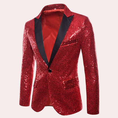Stylish Men's Blazer - Orion-Red-S-Nora Luxe