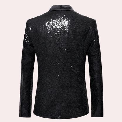 Stylish Men's Blazer - Orion-Silver-S-Nora Luxe