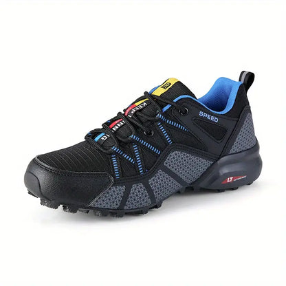 Stylish Men's Hiking Shoes - AlpineAce-Blue-7.0-Nora Luxe