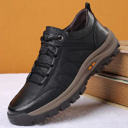 Stylish Men's Leather Comfort Shoes - Alexander-Black-5.5-Nora Luxe