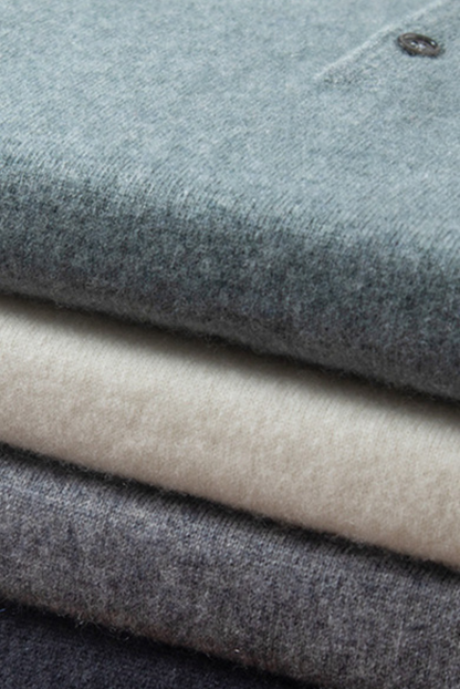 Stylish men's polo made of cashmere-merino wool – Renzo-S-Nora Luxe