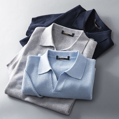 Stylish Men's Polo – Nestor-Light blue-S-State of Style