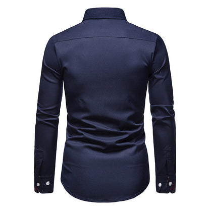 Stylish Men's Shirt - Arvid-White-S-Nora Luxe
