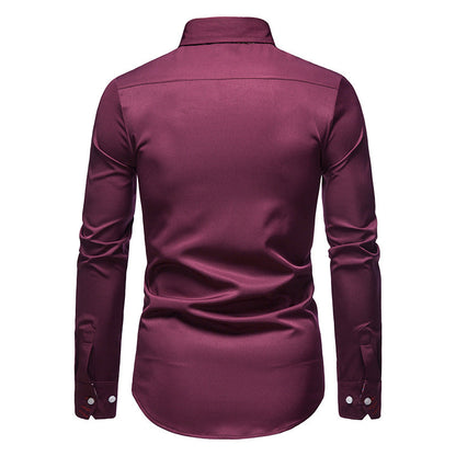 Stylish Men's Shirt - Arvid-White-S-Nora Luxe