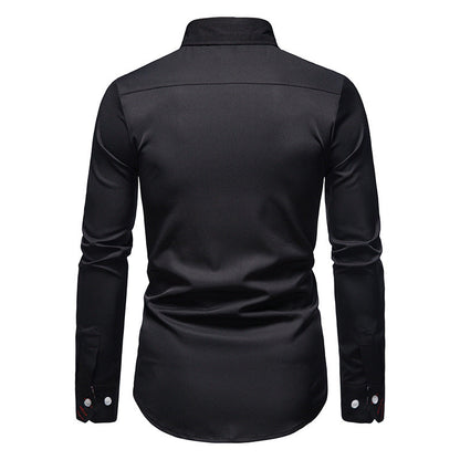 Stylish Men's Shirt - Arvid-White-S-Nora Luxe