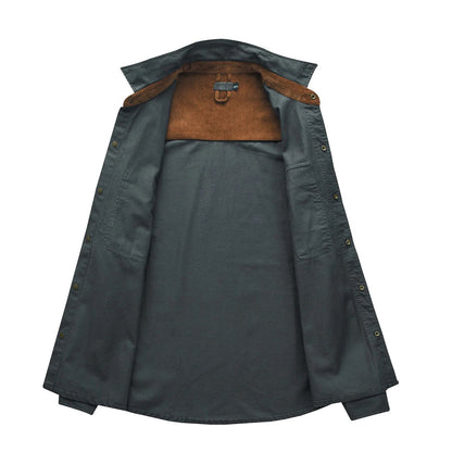 Stylish Men's Shirt - Lars-Gray-S-Nora Luxe