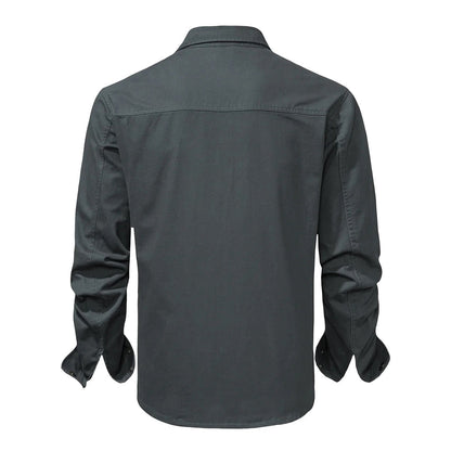 Stylish Men's Shirt - Lars-Gray-S-Nora Luxe