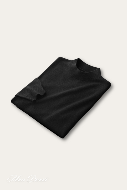 Stylish Men's Sweater - David-Black-M-Nora Luxe