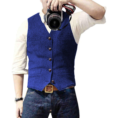 Stylish Men's Vest - Victor-Blue-XS-Nora Luxe