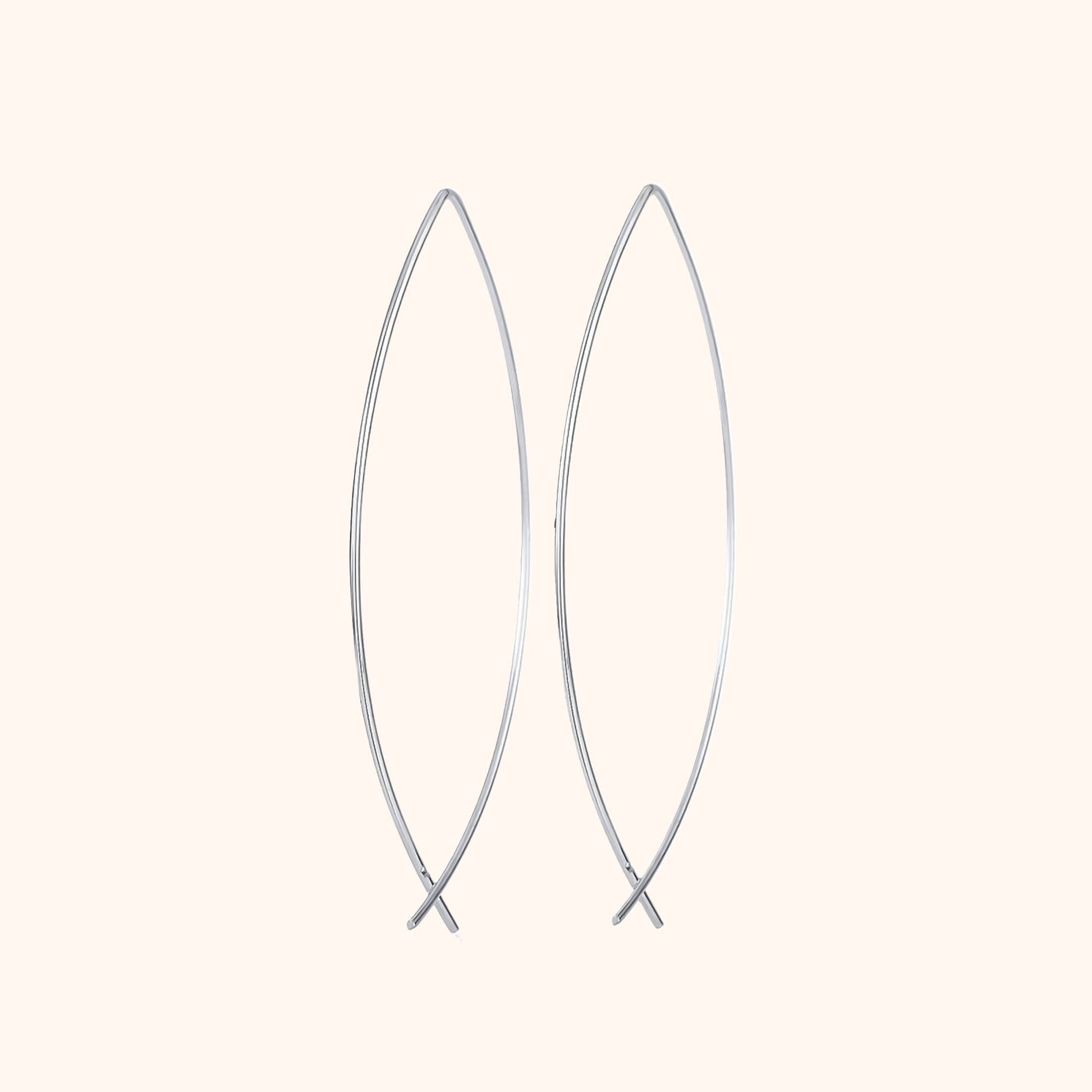Stylish Minimalist Earrings - Lina-Silver-Nora Luxe