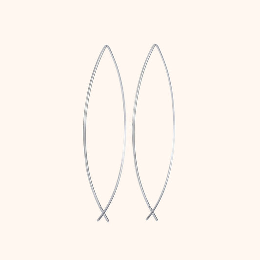 Stylish Minimalist Earrings - Lina-Silver-Nora Luxe