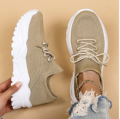 Stylish Orthopaedic Women's Sneakers - Elena-Beige-3.0-Nora Luxe