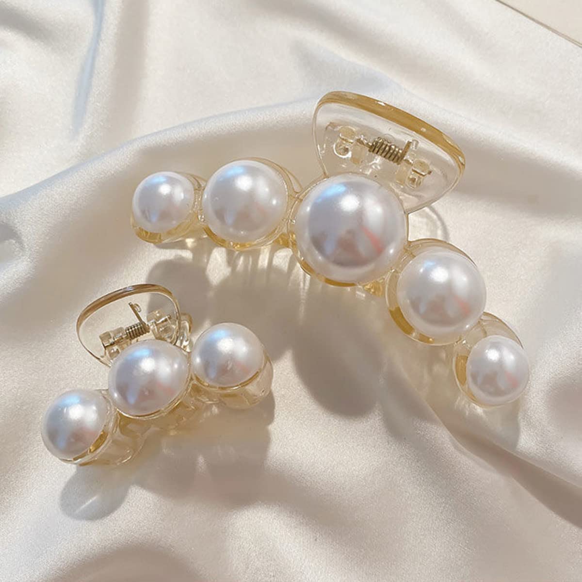 Stylish Pearl Hair Clips - 4-Pack-Set 1-Nora Luxe