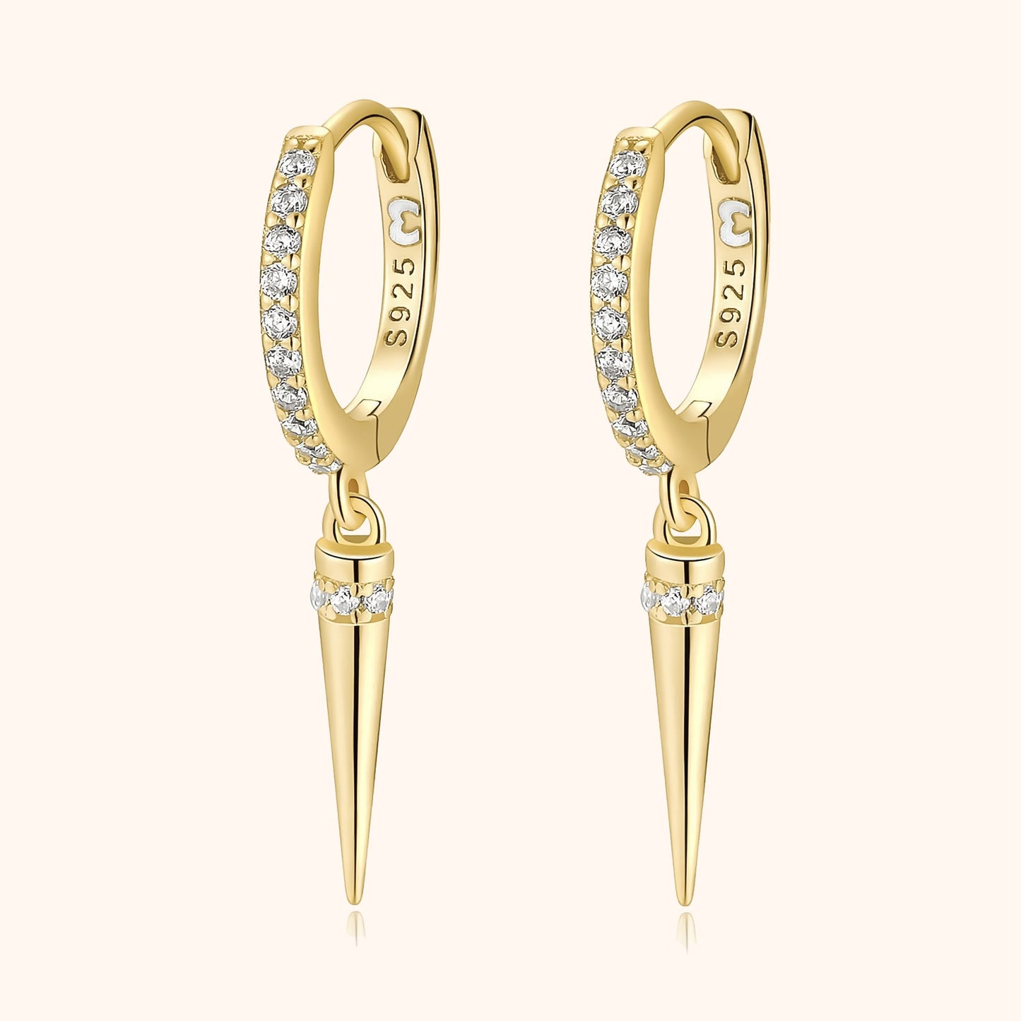 Stylish Pendant Earrings - Sophia-Gold-Nora Luxe