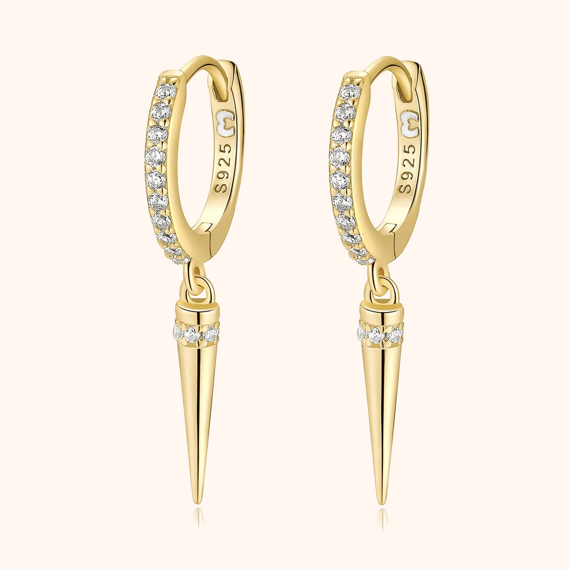 Stylish Pendant Earrings - Sophia-Gold-Nora Luxe