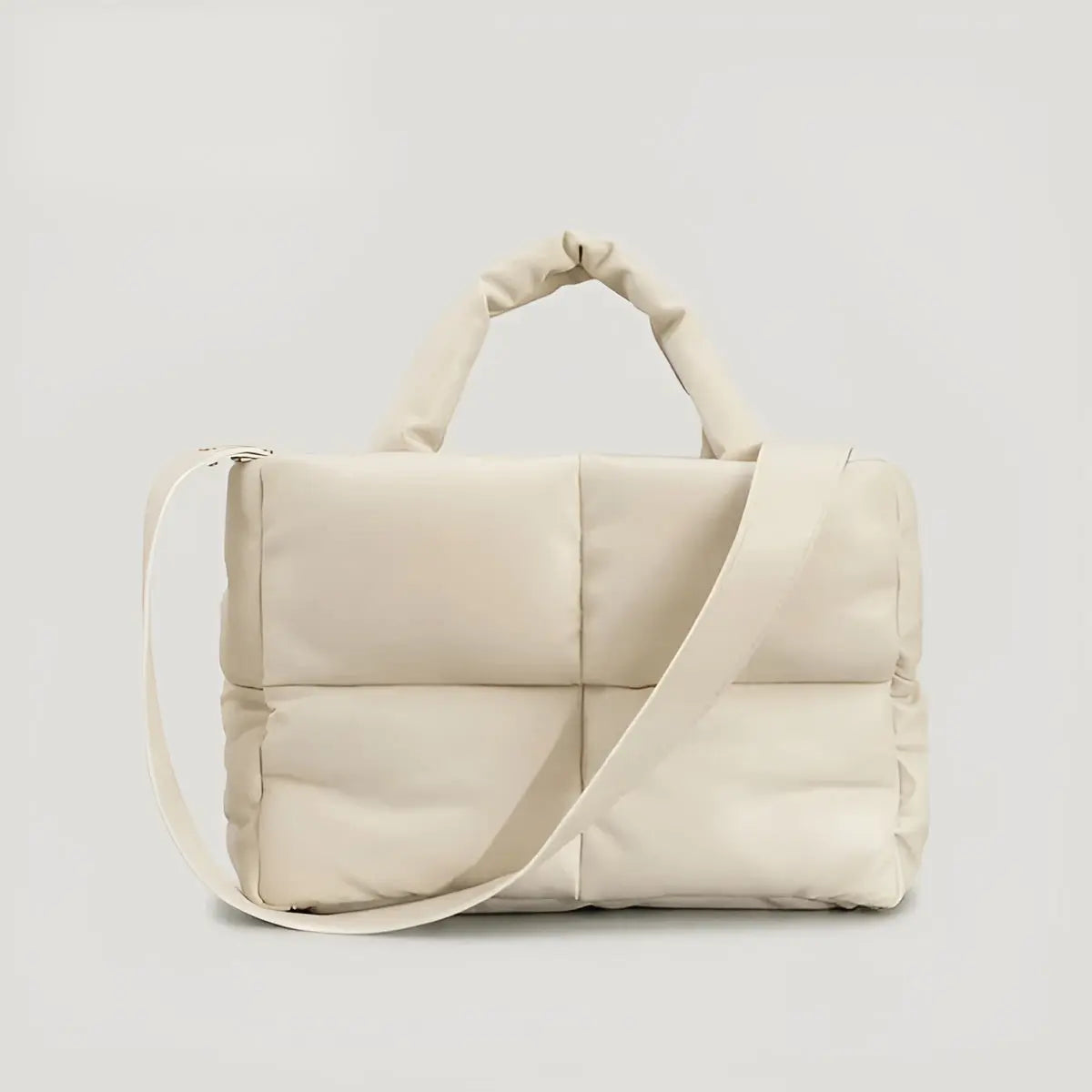 Stylish Quilted Ladies Designer Bags - Sofia-Beige-Nora Luxe