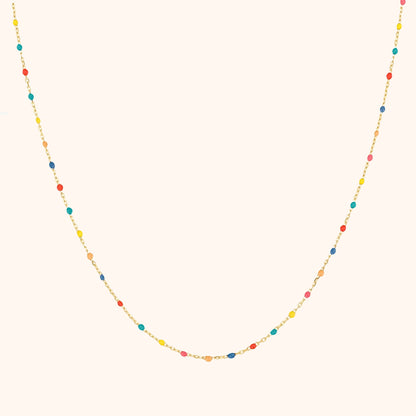 Stylish Rainbow Necklace - Iris-Gold-Nora Luxe