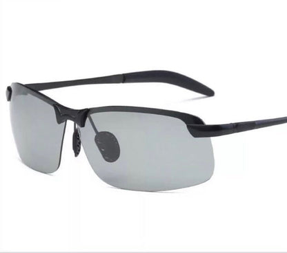Stylish self-tinting polarised glasses for day & night – Nils-Black-Grey-Nora Luxe