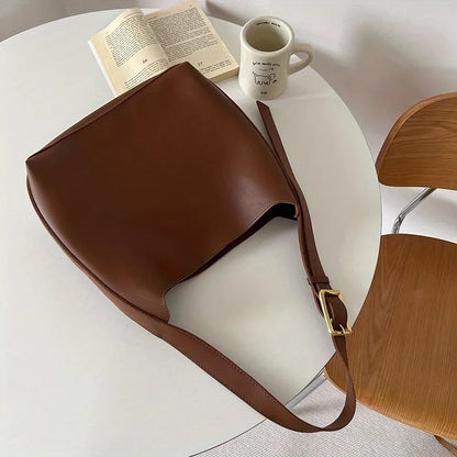 Stylish Shoulder Bag for Every Day - Luxe Everyday-Brown-Nora Luxe