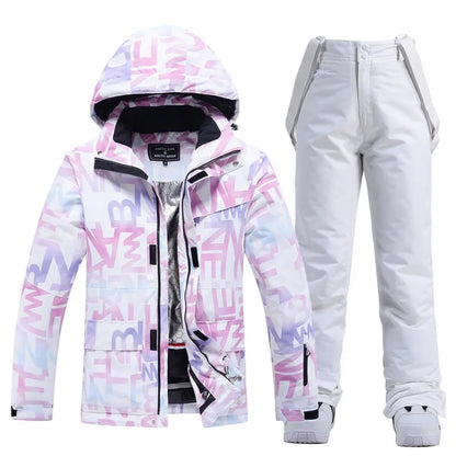 Stylish Ski Suit for Women - Aurora-Purple/Black-XS-Nora Luxe