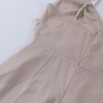 Stylish spaghetti strap dress – Elara-Green-S-Nora Luxe