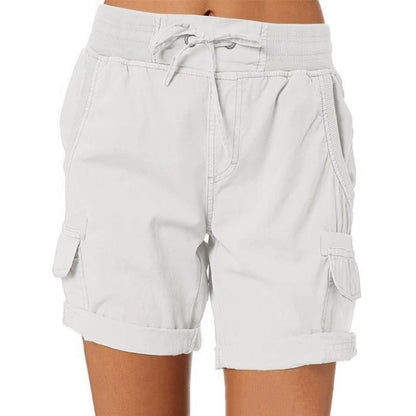 Stylish summer beach shorts – Chloe-White-S-Nora Luxe
