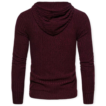 Stylish Sweater with Prints for Men - UrbanWild-Chestnut brown-S-Nora Luxe