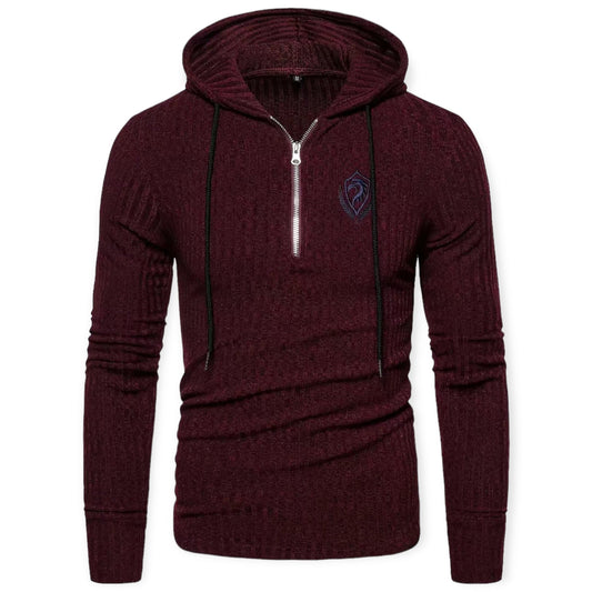 Stylish Sweater with Prints for Men - UrbanWild-Chestnut brown-S-Nora Luxe