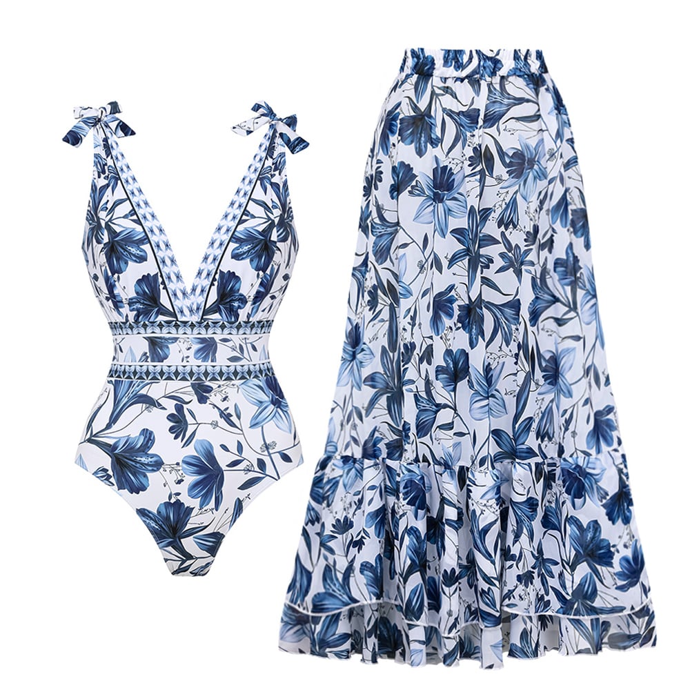 Stylish swimsuit set with skirt – Nele-Swimwear-S-Nora Luxe