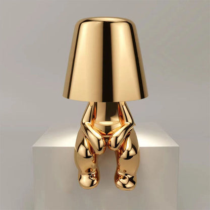 Stylish Table Lamp - LumiSerene-Sitting Gold-Nora Luxe