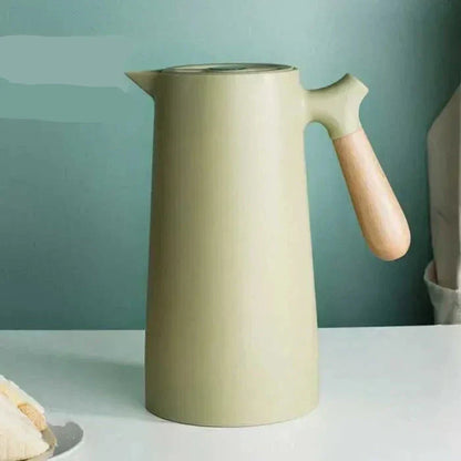 Stylish Thermos Flask with Long Heat and Cold Retention - NordicTherm-Green-Nora Luxe