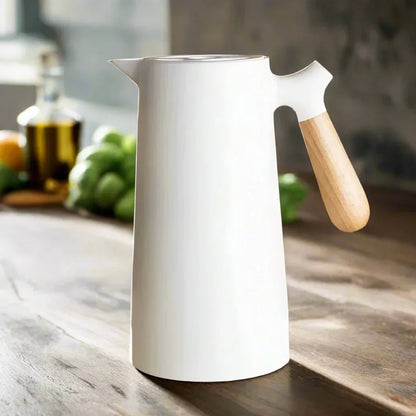 Stylish Thermos Flask with Long Heat and Cold Retention - NordicTherm-White-Nora Luxe