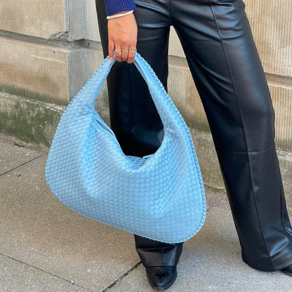 Stylish Tote Bag for Women - Elise-Light Blue-Nora Luxe